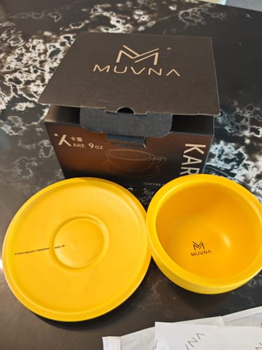 Customer photo review of Embossed Ceramic Latte Cup 280ml