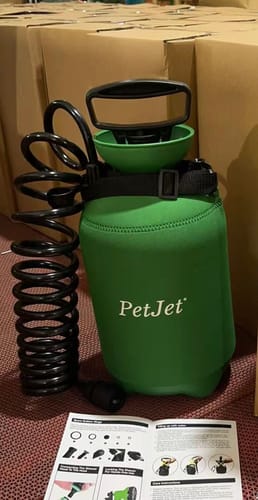 Customer photo review of 5 Litre Portable Shower For On The Go