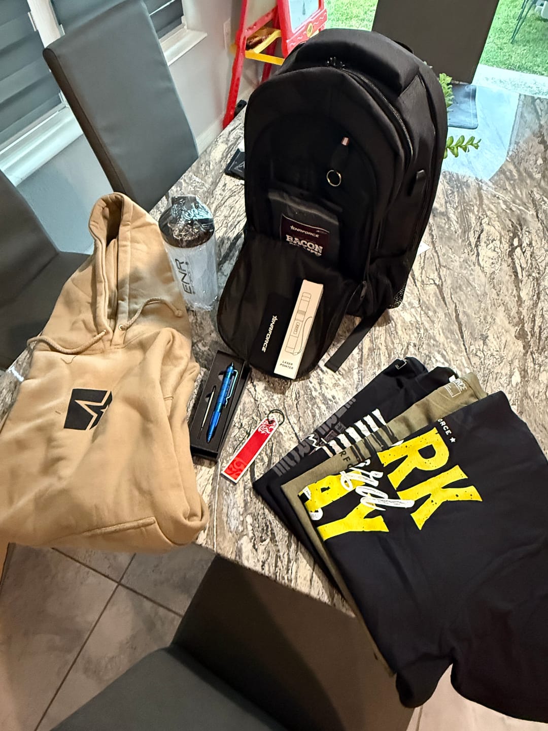 Customer photo review of Mystery Loaded Backpack