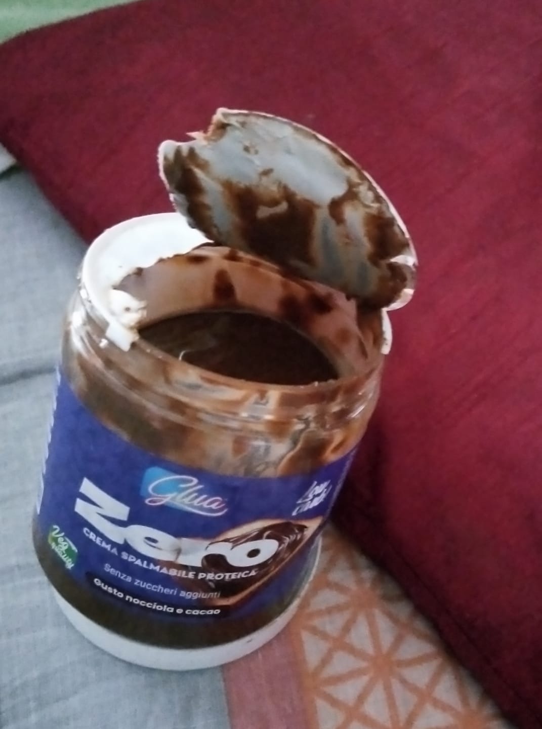 Customer photo review of Crema proteica gusto nocciola e cacao