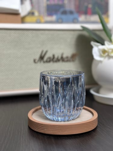 Customer photo review of Flame Crystal Cut Glass Coffee Cup
