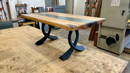 Customer photo review of Bench Legs 108B Curva 16H Modern Steel Furniture Legs