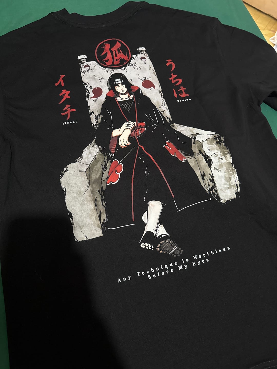 Customer photo review of Camisa Uchiha Itachi - Naruto
