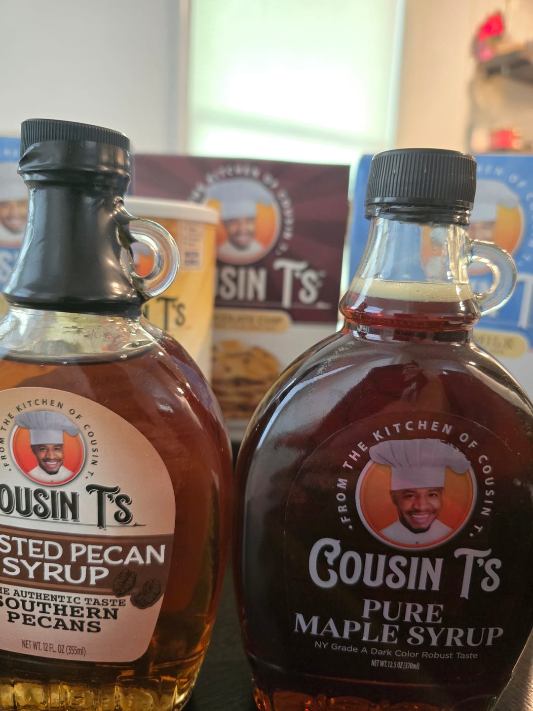 Customer photo review of Cousin T's Roasted Pecan Syrup