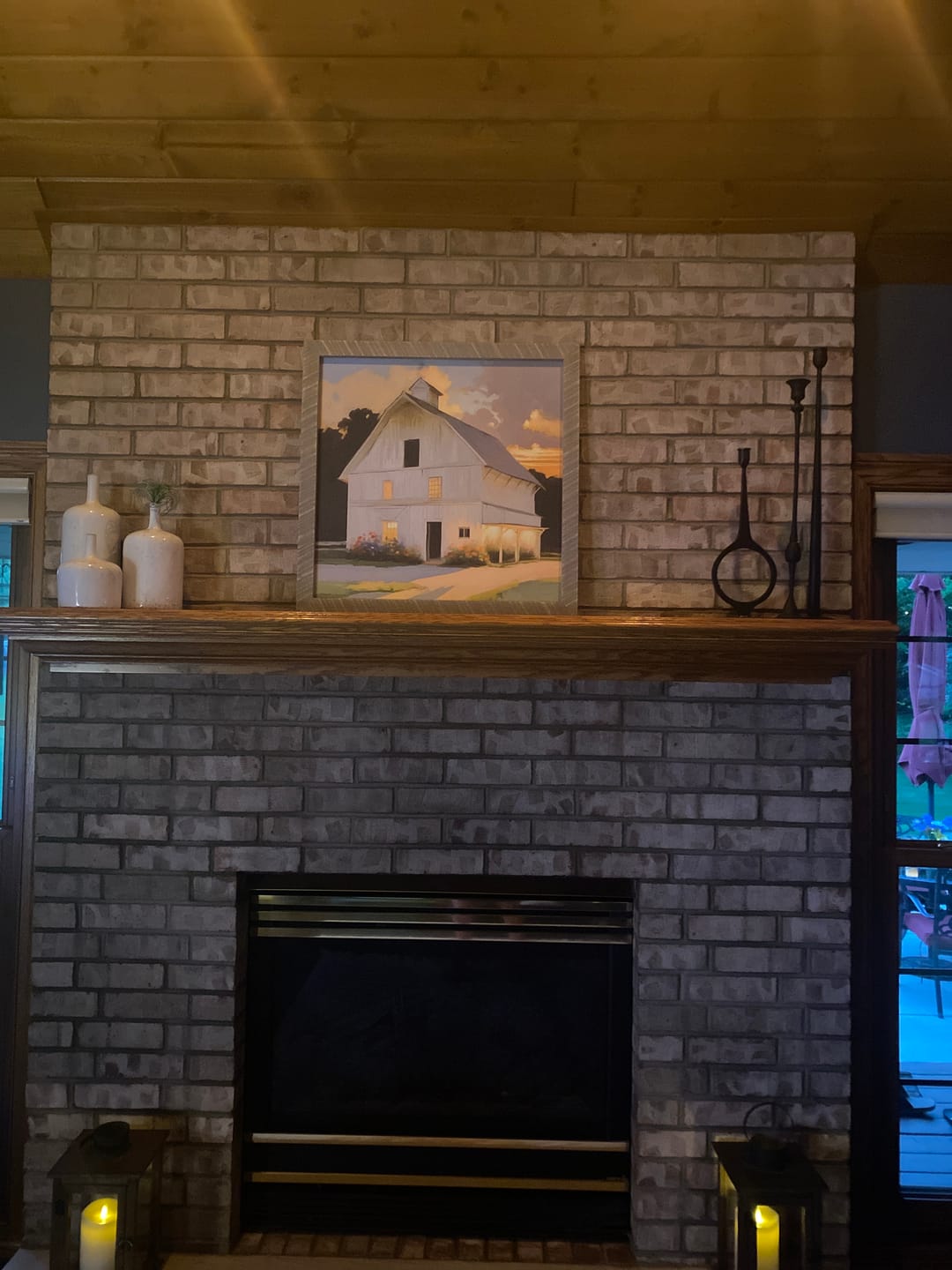 Customer photo review of Barn at Sunset - Framed art