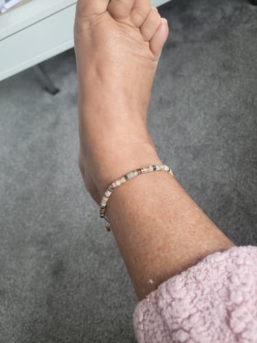 Customer photo review of Life Is Tough But So Are You Bracelet