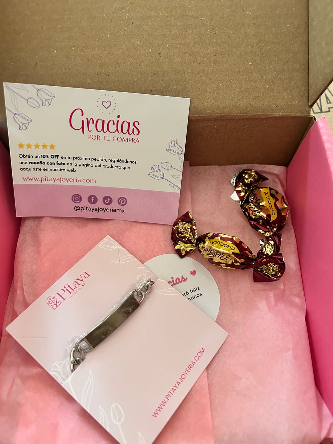 Customer photo review of Pulsera Eslabones Personalizada
