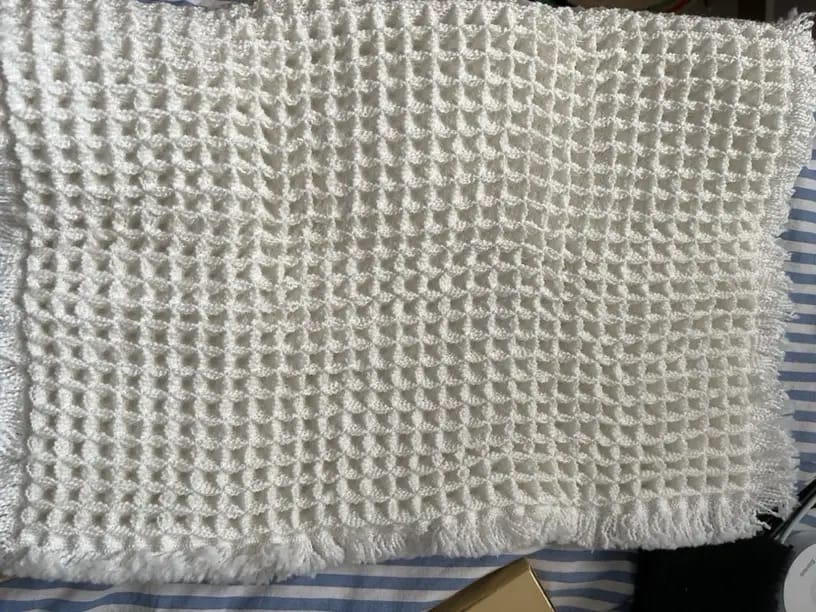 Customer photo review of Textured Waffle Bath Mat