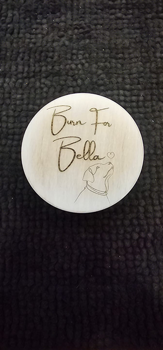 Customer photo review of Custom Candle Lid