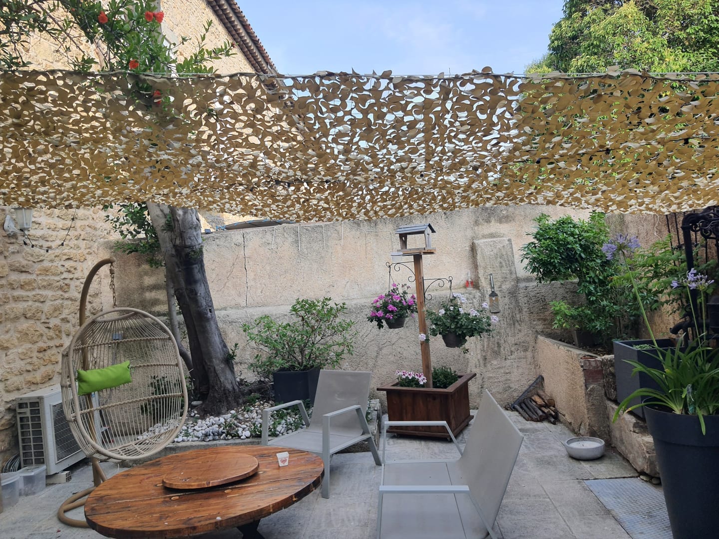 Customer photo review of Desert Camo Netting Sun Shade