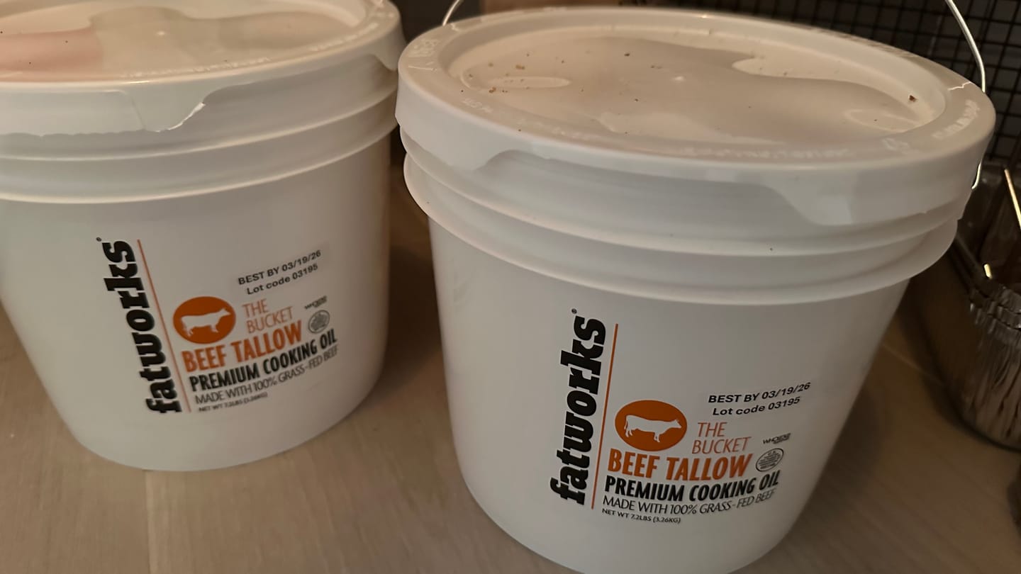 Customer photo review of The Bucket- 1 Gallon Grass Fed Tallow