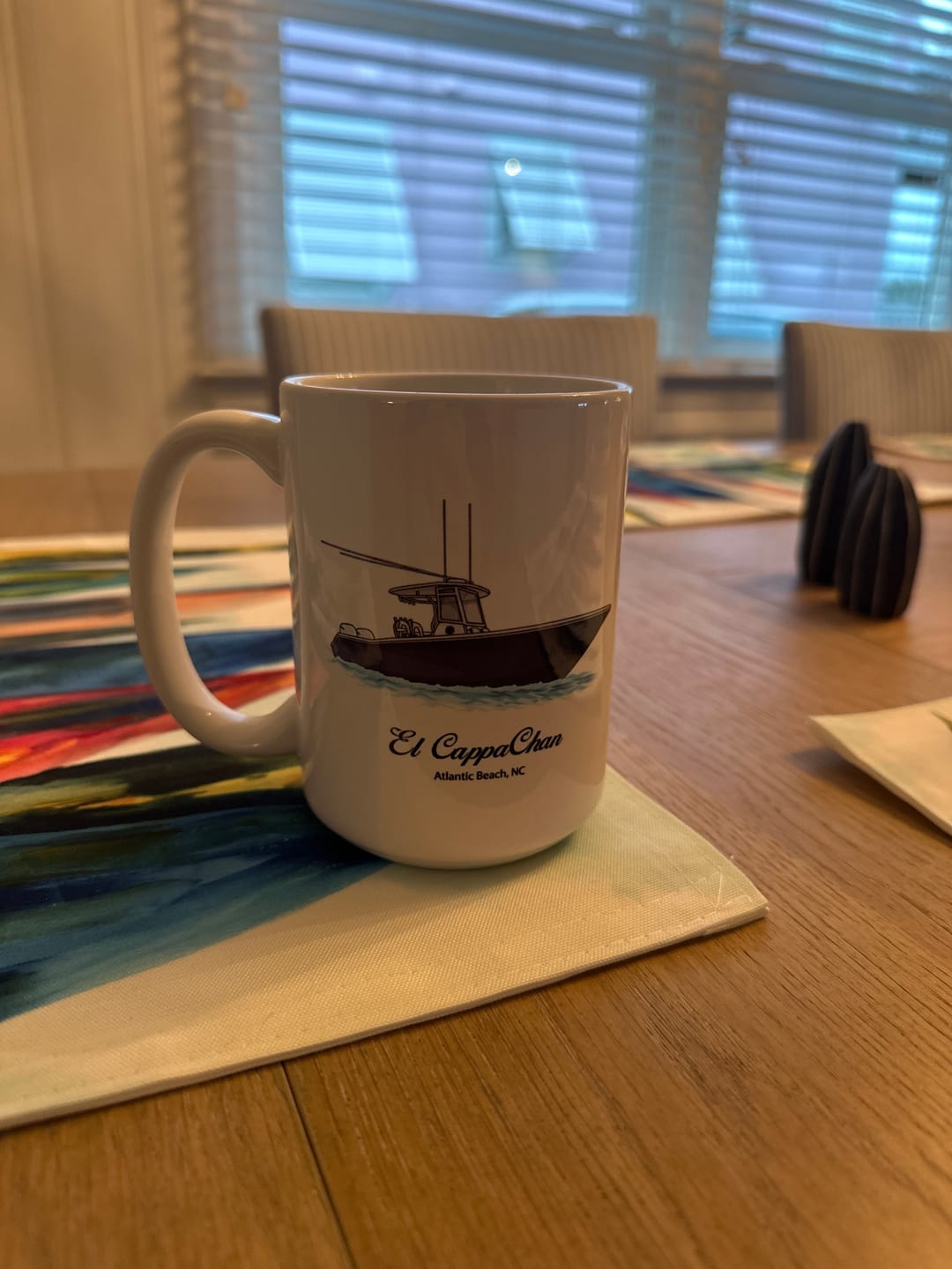 Customer photo review of Custom Boat Mugs