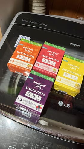 Customer photo review of Pack 4x Electrolitos Mix Sabores (48 sticks)