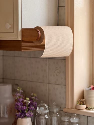 Customer photo review of Unbleached Bamboo Kitchen Roll