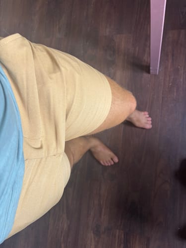 Customer photo review of Ultra-Stretch 5" Chino Shorts - Beige