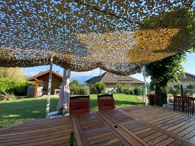 Customer photo review of Desert Camo Netting Sun Shade