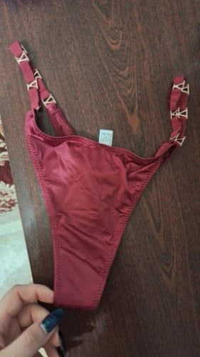 Customer photo review of Seamless Sexy Thong Women Underwear Briefs Panties Zebra Flower Low Rise Luxury Metal Buckle G-String Bikini Girls Female Panty