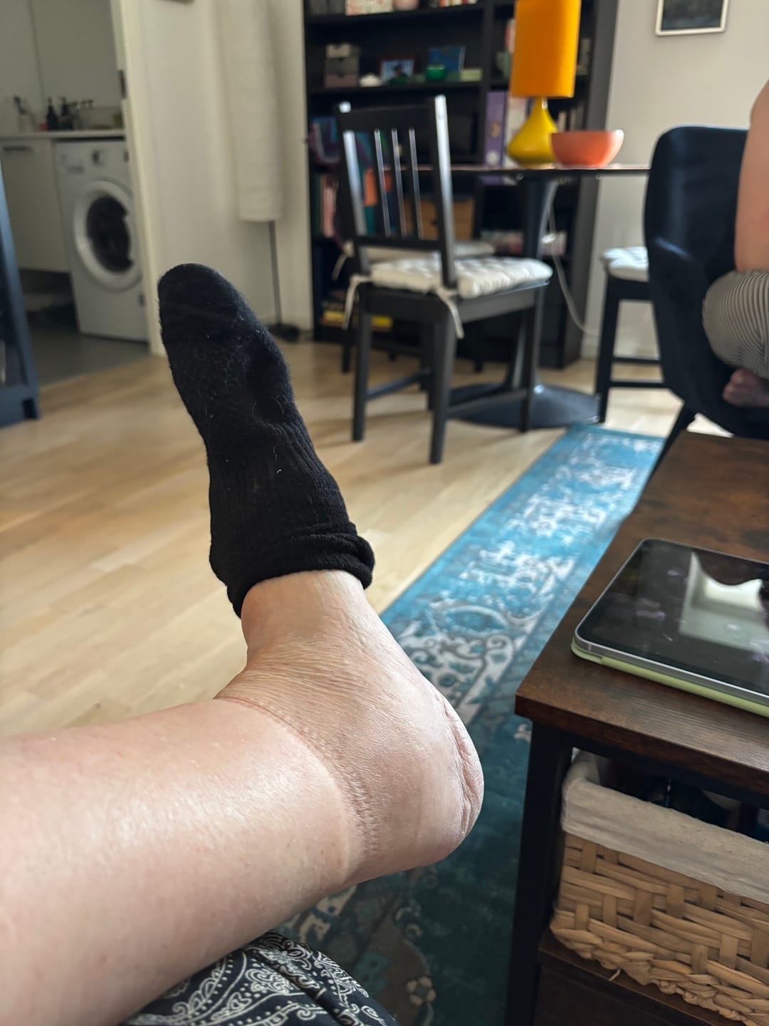 Customer photo review of Ankelstrømper i bambus med kompression