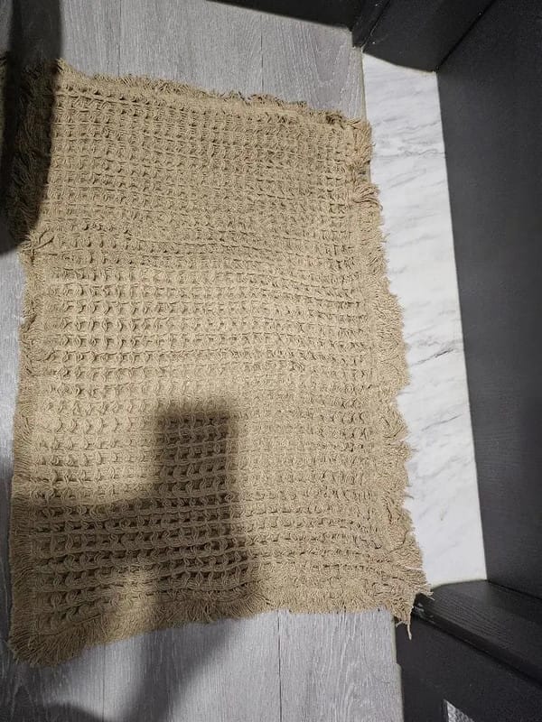 Customer photo review of Textured Waffle Bath Mat