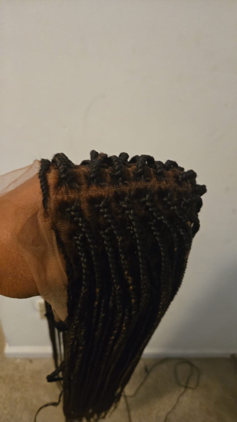 Customer photo review of Beyoncé Knotless Braid Wig (Ready To Ship) Full Lace, Glueless