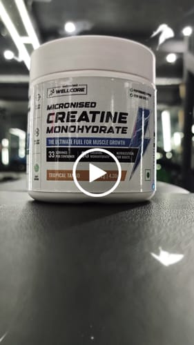 Customer video review of Wellcore - Pure Micronised Creatine Monohydrate (122g, 33 Servings) Tropical Tango