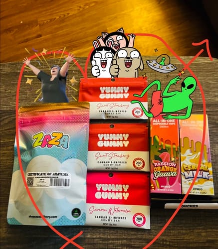 Customer photo review of Zaza Buy One Get One (On Select 4 Gram Flower)