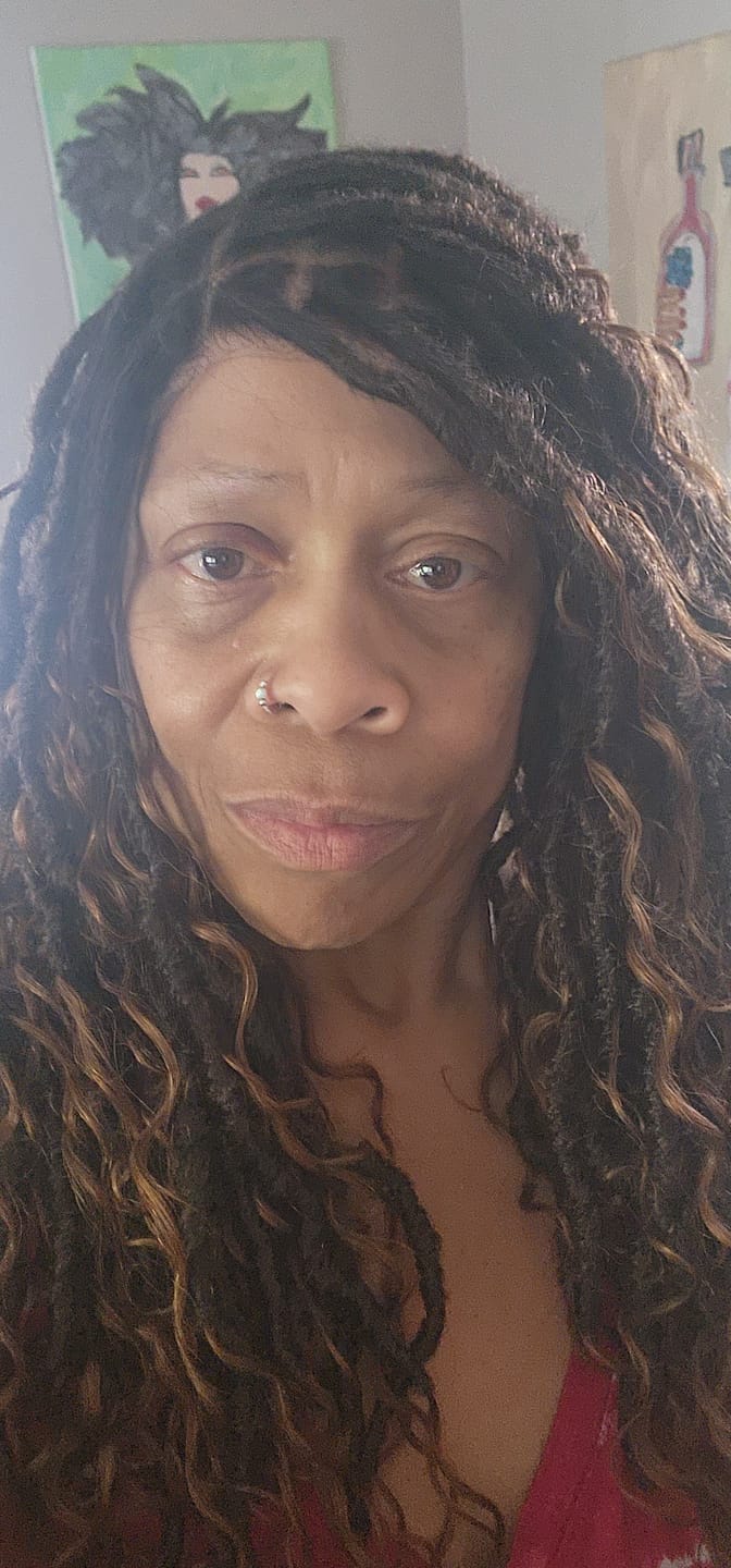 Customer photo review of Salon-level Knotless Boho Locs Swiss HD Full Lace Human Hair Boho Curls Locs Wig