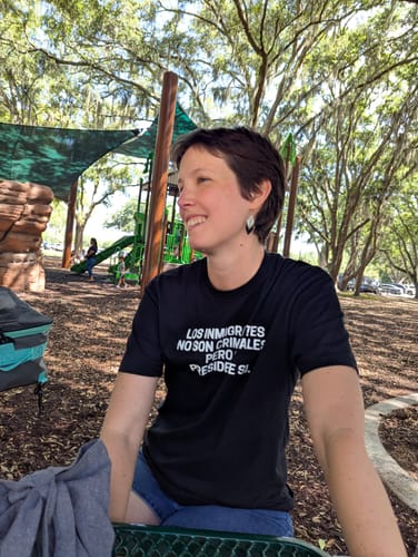 Customer photo review of Immigrants Spanish Unisex T-Shirt