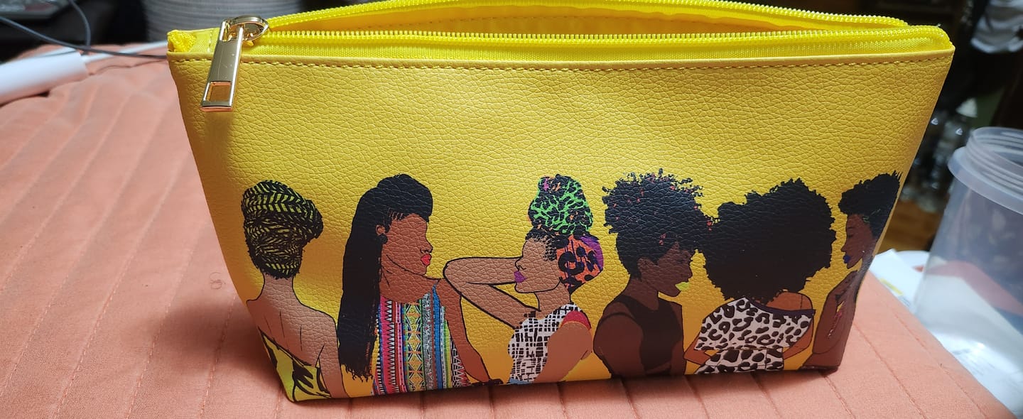 Customer photo review of Squad Yellow Cosmetic Bag