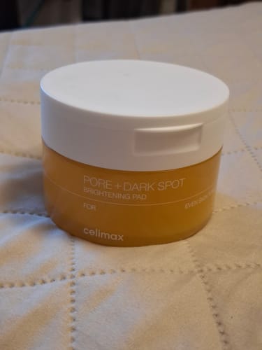 Customer photo review of Ar toniku piesūcināti spilventiņi sejas ādas toņa un ādas reljefa izlīdzināšanai Celimax Pore+Dark Spot Brightening Pad