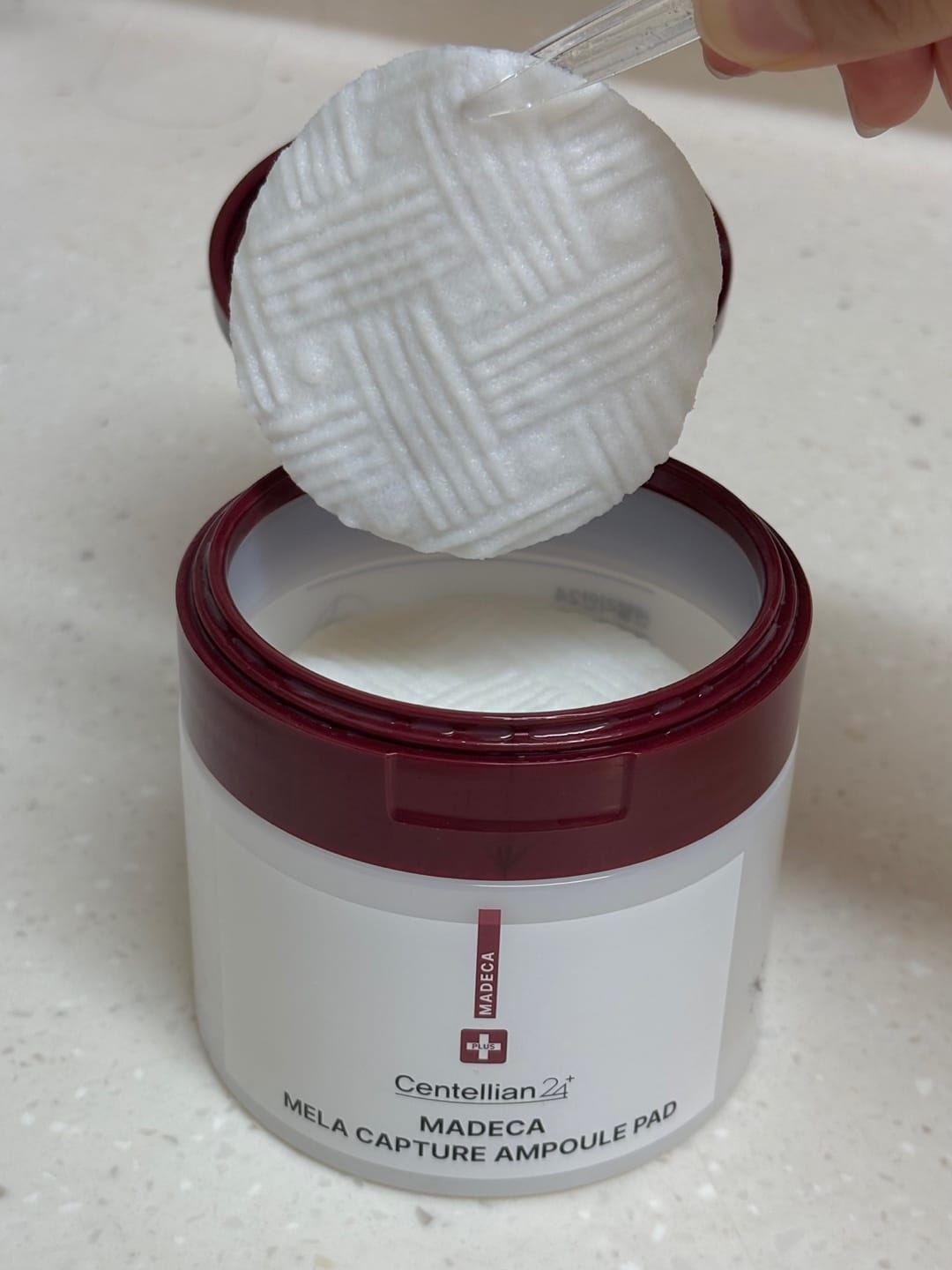 Customer photo review of Madeca Mela Capture Ampoule Pad 60pcs
