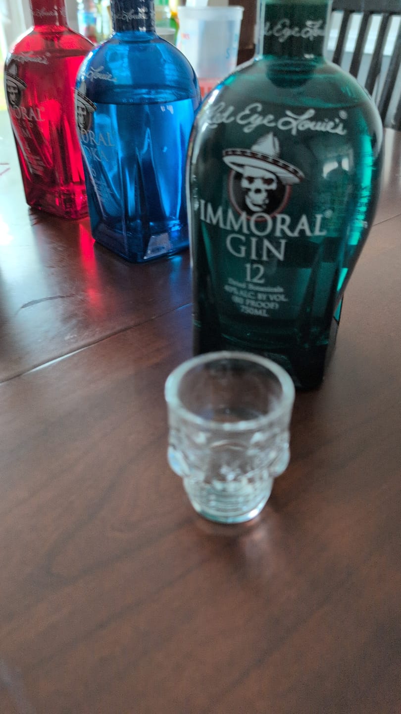 Customer photo review of Red Eye Louie's Immoral Vodka