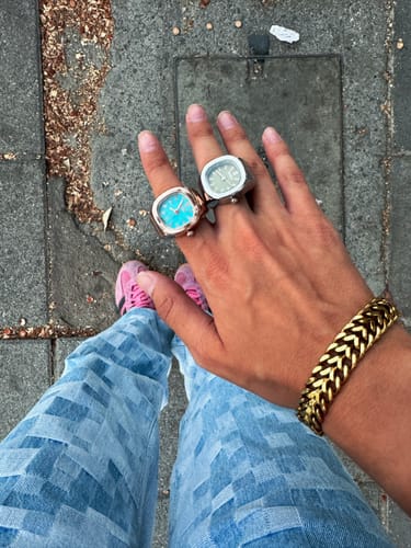 Customer photo review of NAUTILUS RING | ROSE BLUE
