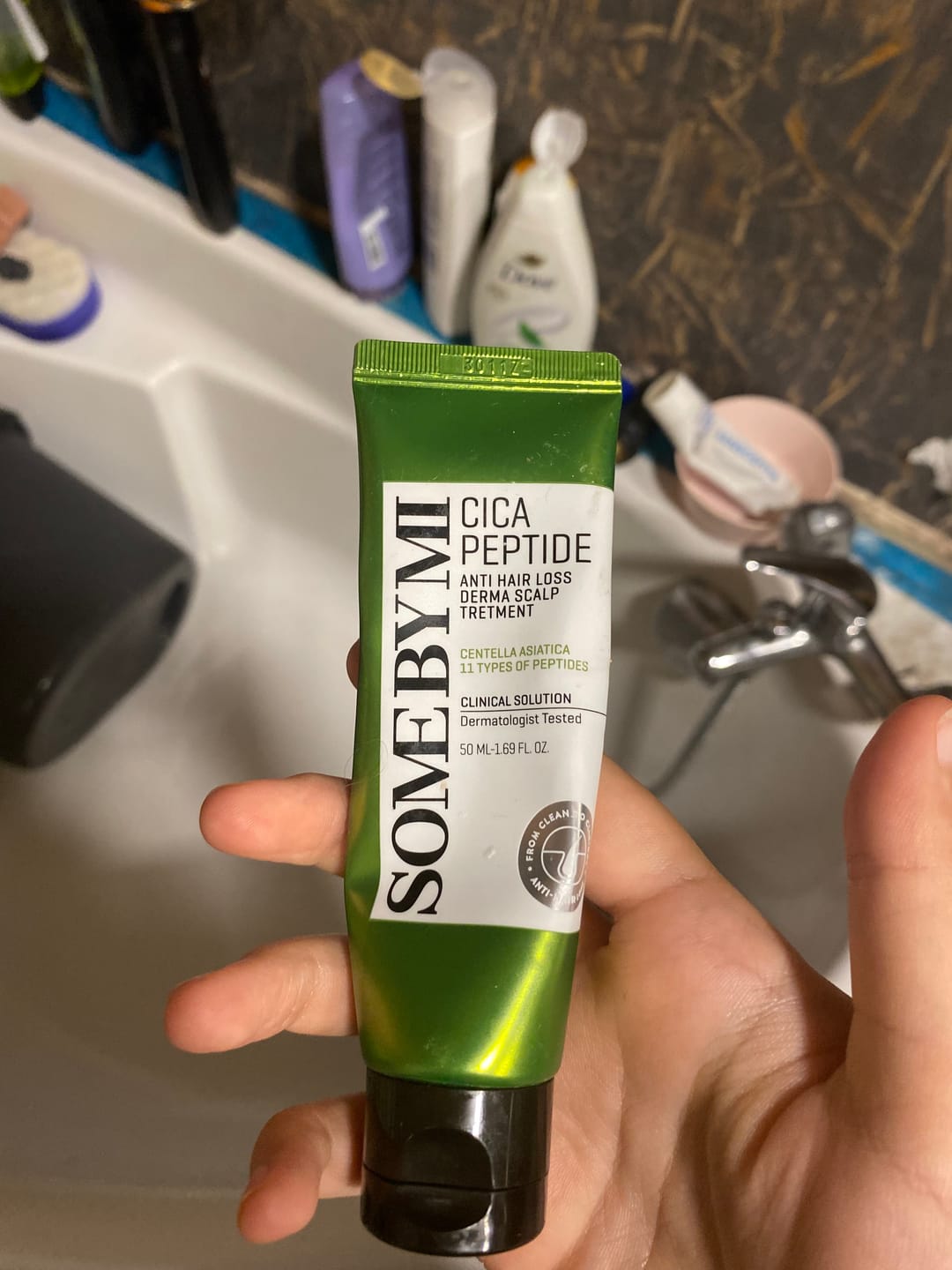 Customer photo review of Nostiprinoša maska matiem Some By Mi Cica Peptide Anti Hair Loss Treatment