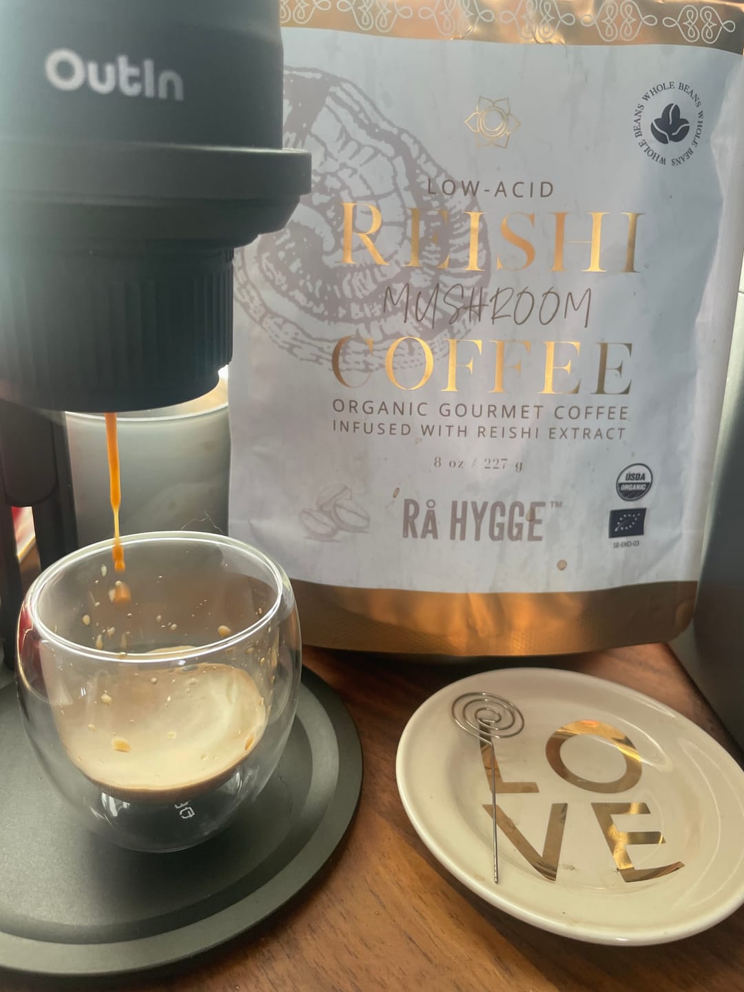 Customer photo review of Reishi Specialty Coffee Filter grind 227 g / 8 oz