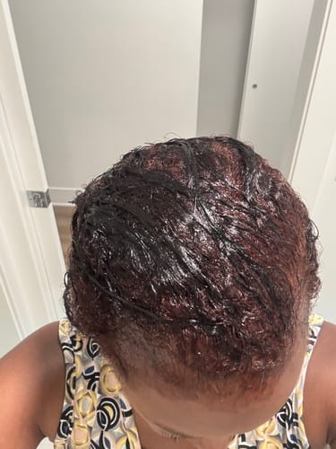 Customer photo review of Instant Dye Shampoo