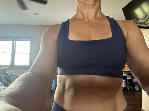 Customer photo review of Vivid Square Neck Sports Bra