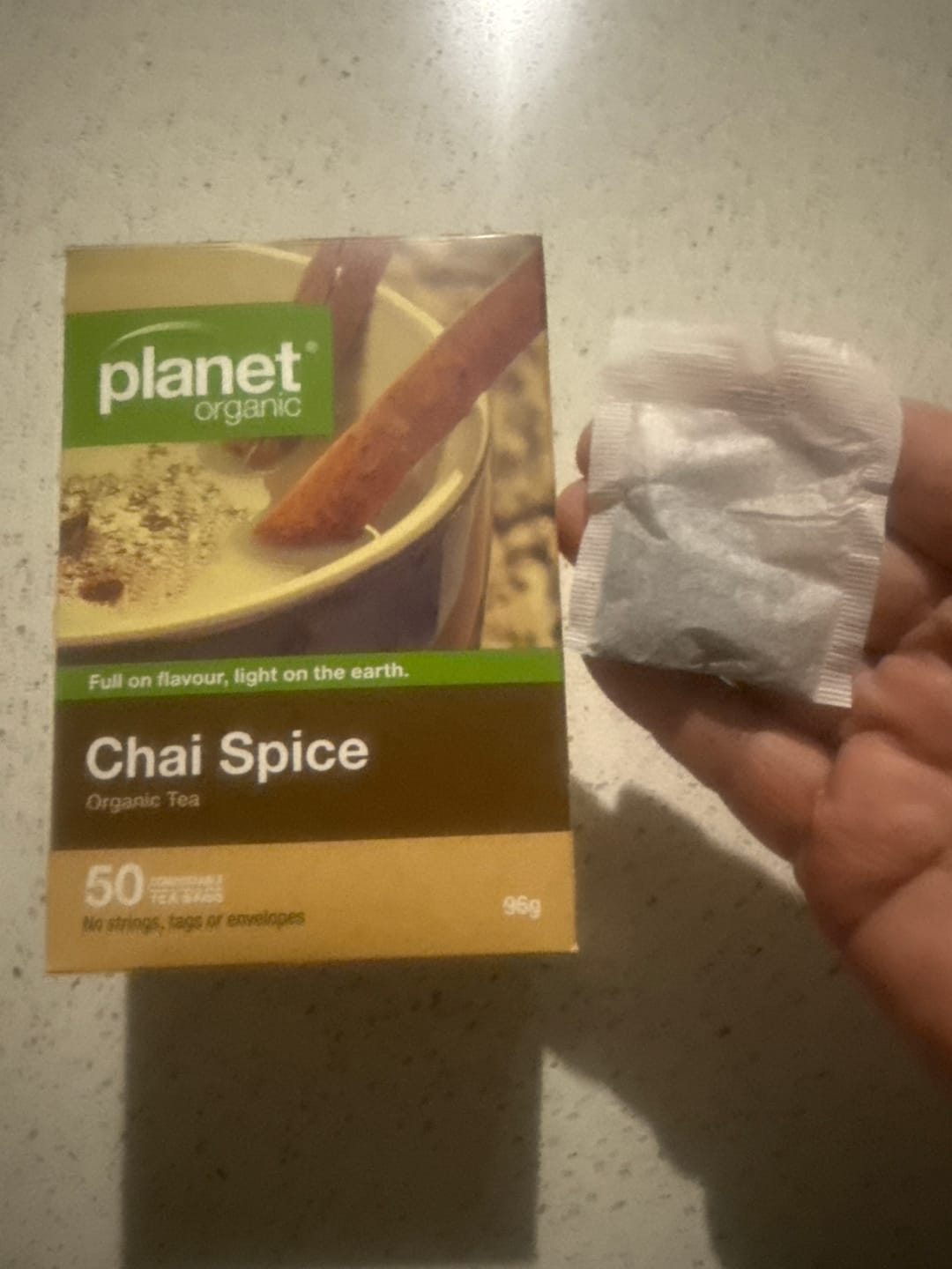 Customer photo review of Chai Spice 50 Teabags - Certified Organic