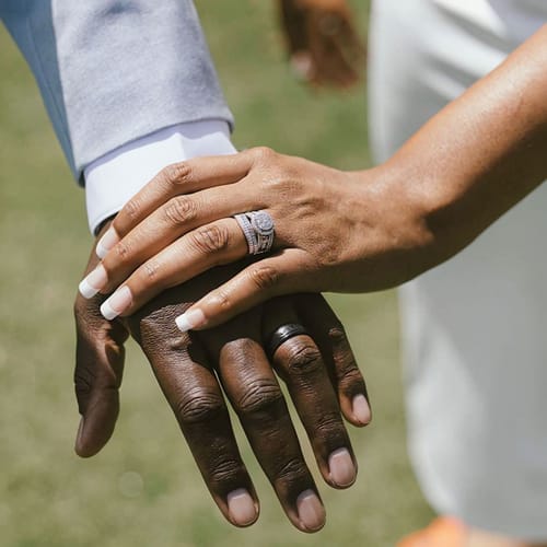 Customer photo review of Unending Love Rings