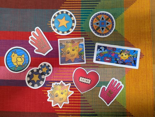 Customer photo review of Custom Die-Cut Stickers