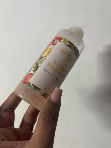 Customer photo review of Espuma de Banho Frutas Tropicais