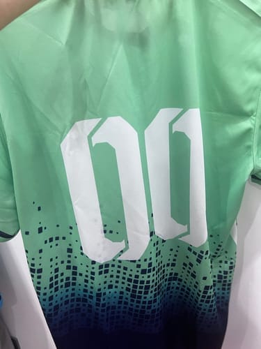 Customer photo review of Custom Purple Classic Graffiti Pattern Sportswear Soccer Tops/Sets Jersey