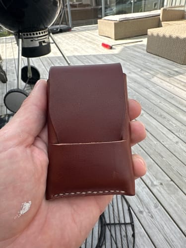 Customer photo review of Slimmad plånbok i äkta läder