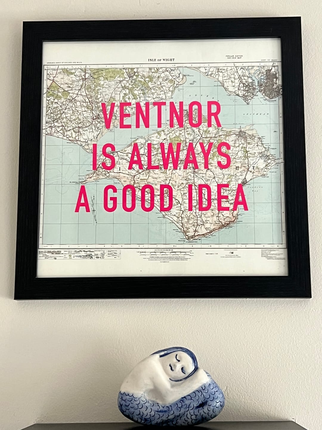 Customer photo review of Custom Pop Art Map Print (Any Location)