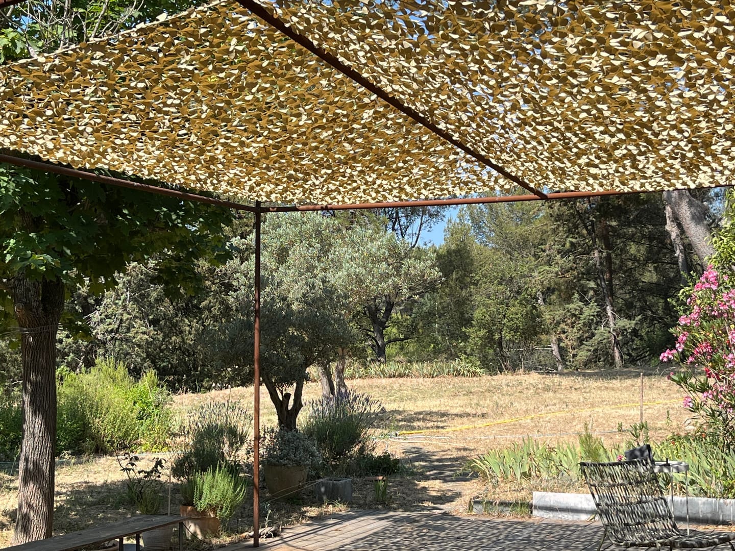 Customer photo review of Desert Camo Netting Sun Shade