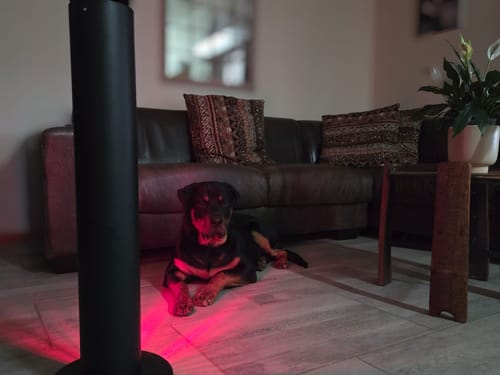 Customer photo review of Plug-in Infrared Heater for Indoor & Outdoor