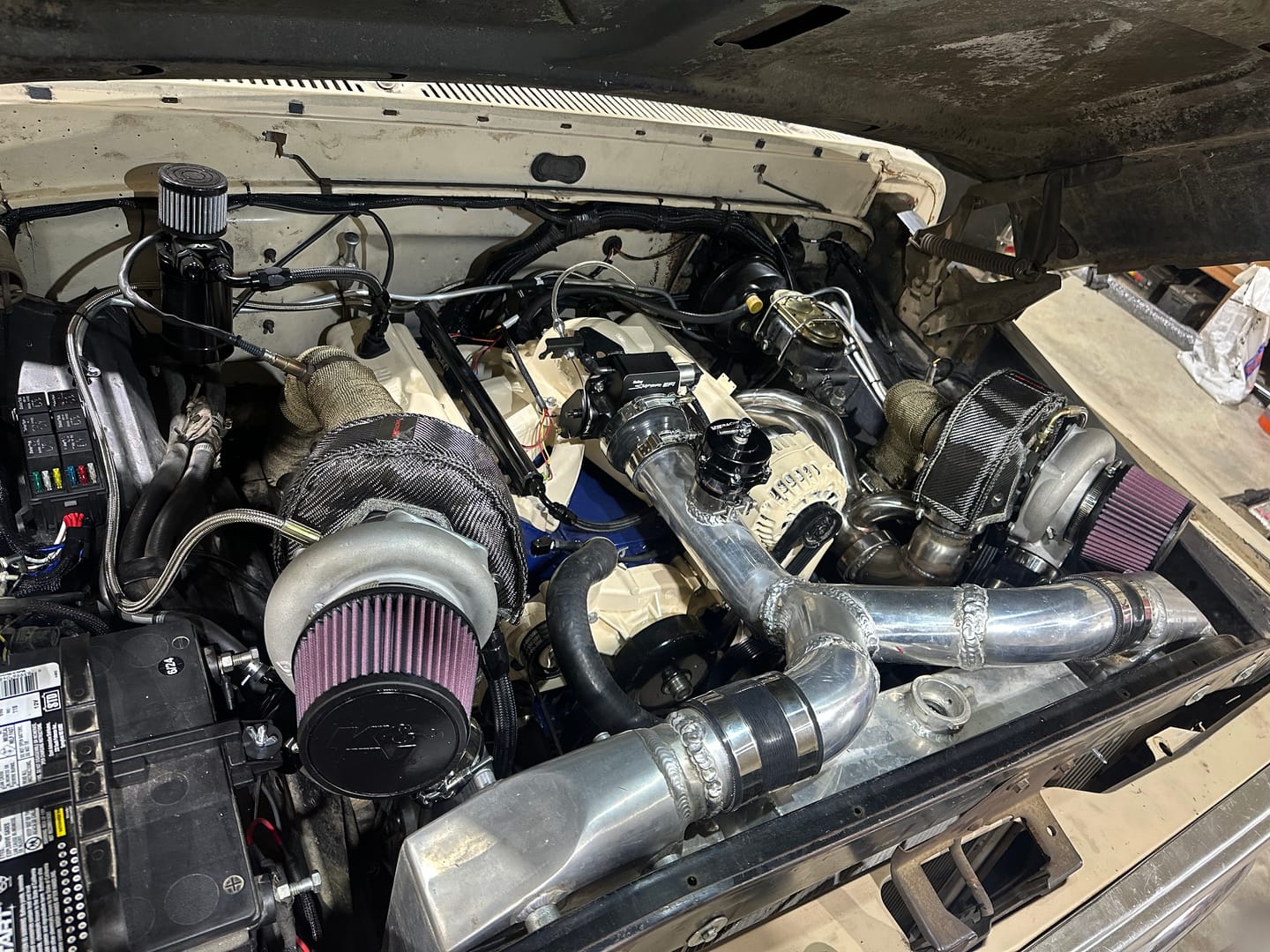 Customer photo review of Top Loader Billet Internally Baffled Oil Catch Can (Dual 10AN Port)