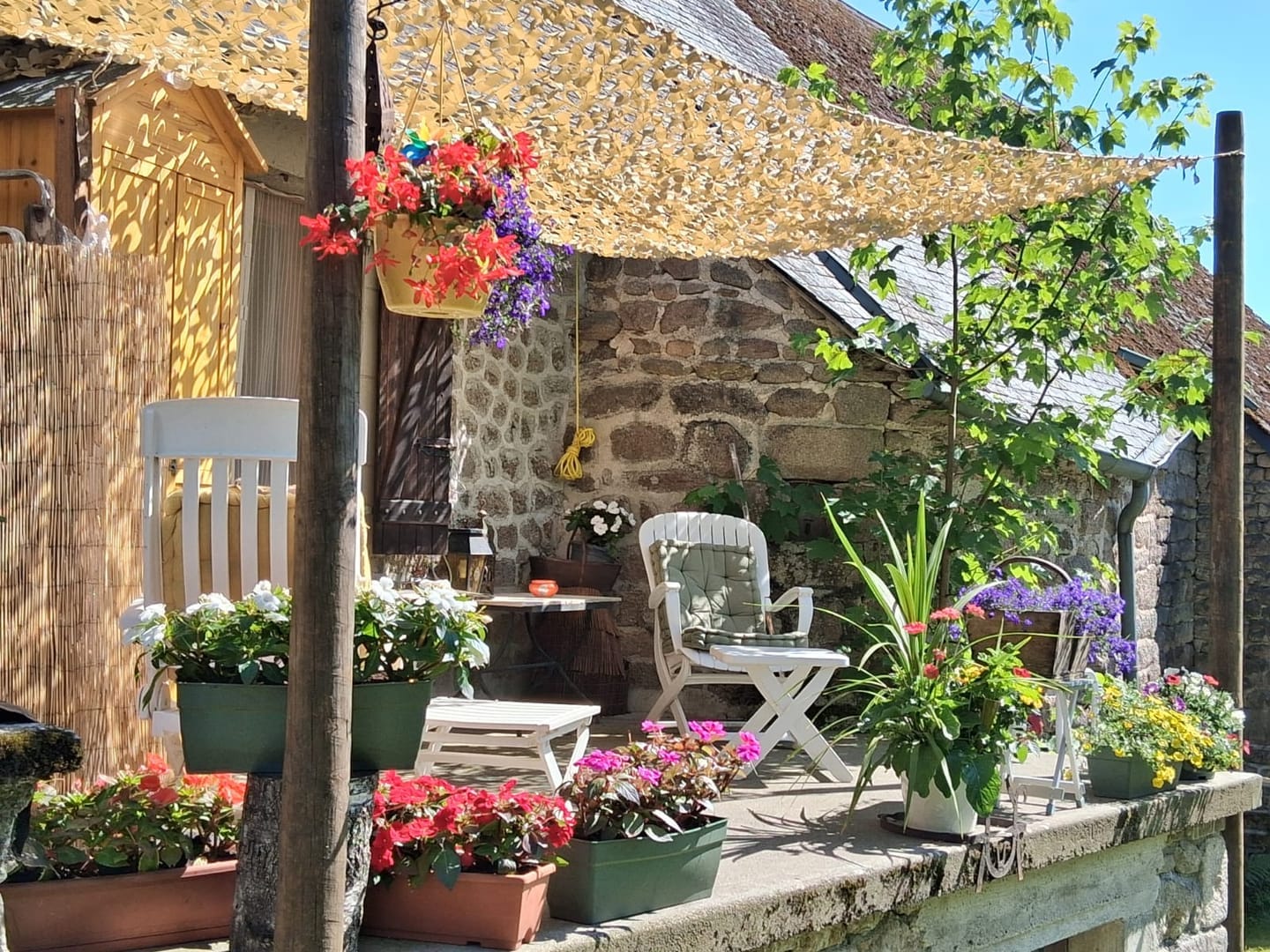 Customer photo review of Desert Camo Netting Sun Shade