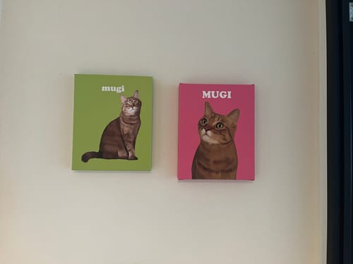 Customer photo review of Petcanva©オーダーメイド ペット似顔絵