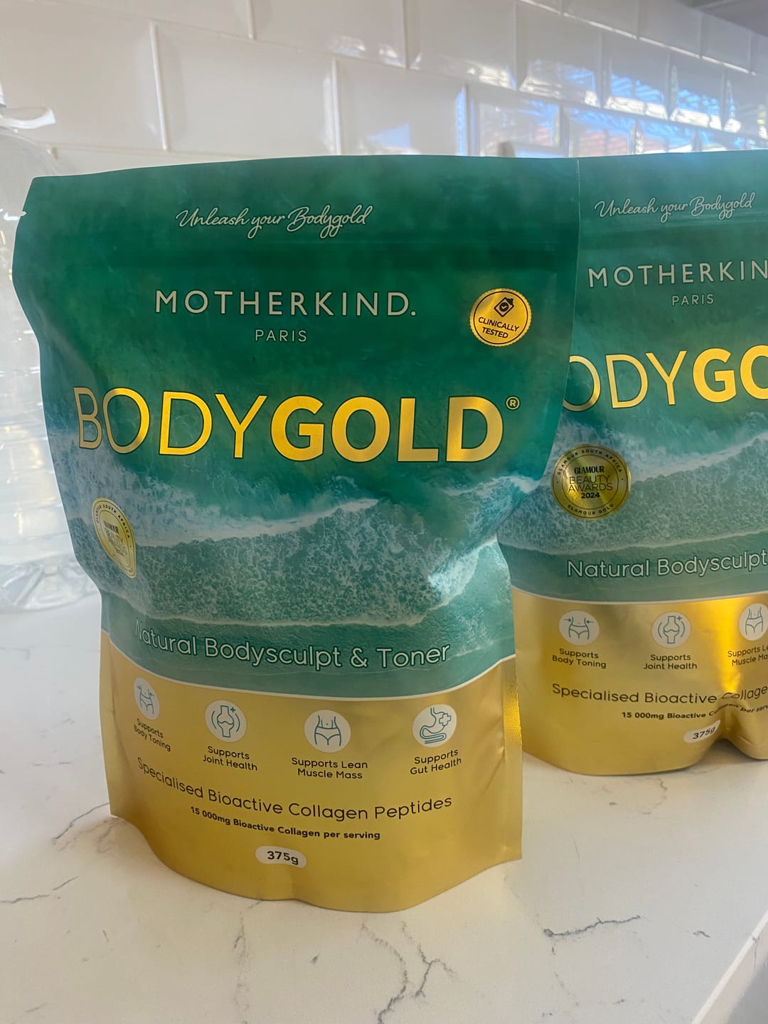 Customer photo review of BodyGOLD Collagen Peptides Starter Kit